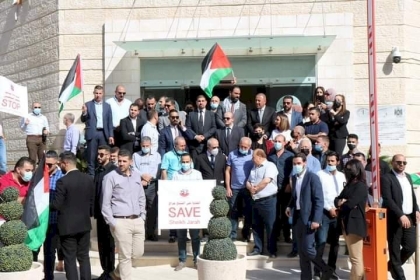 رام الله: نقابة المحامين تنظم اعتصامًا رفضًا لاستمرار العدوان الإسرائيلي
