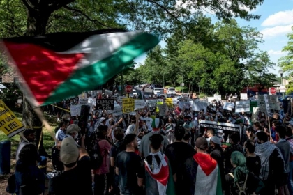 مظاهرات داعمة لفلسطين في عدد من الولايات الأمريكية