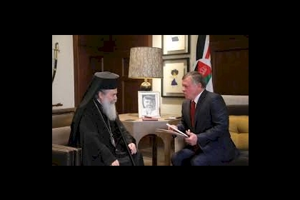 البطريرك ثيوفيلوس يهنئ الأردن بذكرى الاستقلال ويعتبره السند الأكبر لفلسطين