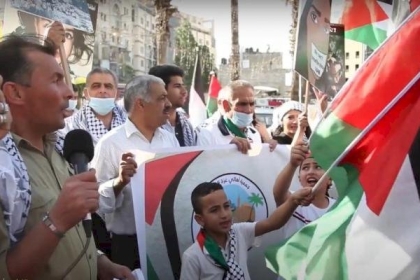 وقفة جماهيرية في جنين تُطالب بمحاكمة الاحتلال دوليًا على جرائمه بحق الشعب الفلسطيني