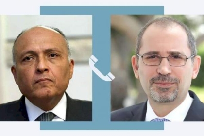وزير الخارجية المصري يناقش مع نظيره الأردني آخر مستجدات القضية الفلسطينية