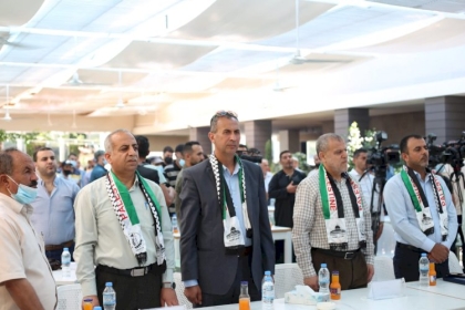مجلس العمال بساحة غزة يشارك في المؤتمر النقابي " واقع العمال بعد العدوان الإسرائيلي على غزة 2021"