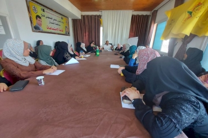 لجنة التعبئة الفكرية و بمشاركة مجلس المرأة ينفذان لقاءً سياسياً حول أصول الجلسة التنظيمية والمسلكية الثورية  