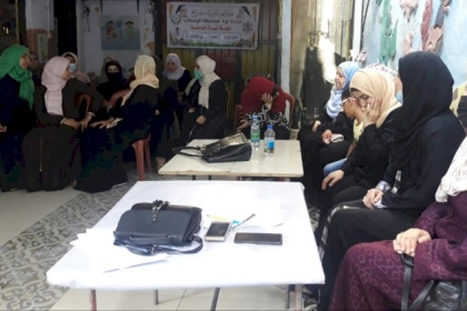 لجنة المرأة العاملة تنظم ورشة عمل حول ''تطوير المهارات النقابية'' في المحافظة الوسطى