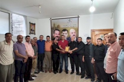 حركة فتح بمحافظة الشمال تستقبل في مقرها وفداً من قيادة مديرية الدفاع المدني بمحافظة الشمال