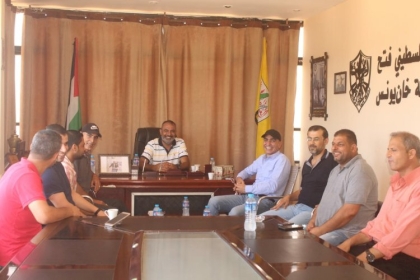 حركة فتح في محافظة خانيونس تستقبل القيادي في تيار الاصلاح الديمقراطي د.خضر المجدلاوي