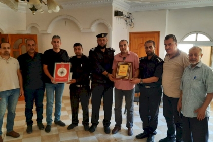 حركة فتح بمحافظة رفح تستقبل وفداً من قيادة مديرية الدفاع المدني