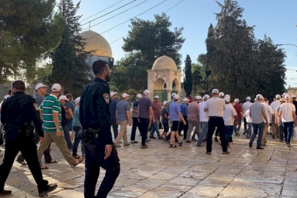 صبيحة يوم عرفة.. مستوطنون يقتحمون باحات المسجد الأقصى بحراسة مشددة من جيش الاحتلال
