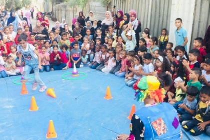 مجلس المرأة في حركة فتح بمحافظة غزة ينفذ يوماً ترفيهياً ومعايدة للأطفال بمناسبة عيد الأضحى