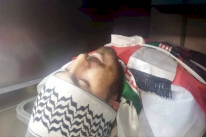 تشييع جثمان الشهيد محمد حسن في قصرة جنوب نابلس