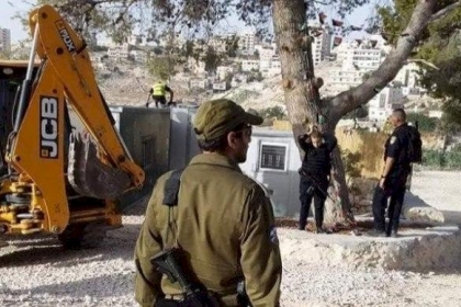 بيت لحم: الاحتلال يقمع أهالي قرية احتجوا على تجريف أراضيهم
