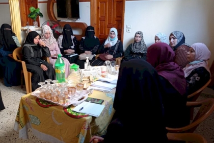 مجلس المرأة  بمحافظة خان يونس يعقد لقاء تثقيفي بعنوان" أدبيات العمل التنظيمي "