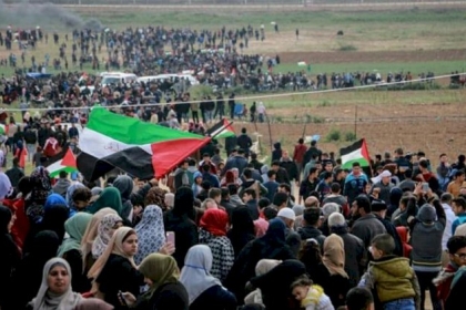 مهرجان جماهيري مركزي شرق غزة بذكرى إحراق الأقصى اليوم