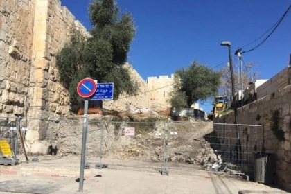 الاحتلال ينفذ أعمال تجريف بمقبرة الشهداء في القدس