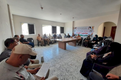 مجلس العمال بحركة فتح في الوسطى ينفذ لقاءا بعنوان "مفاهيم التطوع وعلاقاتها الوثيقة بالقيم النقابية"
