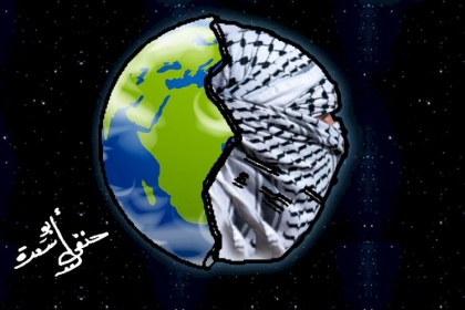 كاركاتير اليوم: الكوفية أصل الحكاية