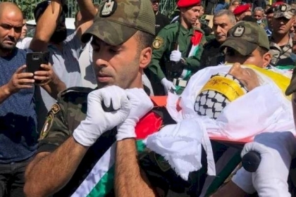 أهالي بيت لحم يُشيعون جثمان الشهيد حسين مسالمة