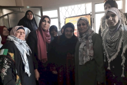 مجلس المرأة بحركة فتح ساحة غزة يزور الأسيرة المحررة نسرين أبو كميل