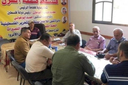 اللجان الشعبية للاجئين في مخيمات قطاع غزة تجتمع لوضع حلول لملف متضرري عدوان ٢٠١٤