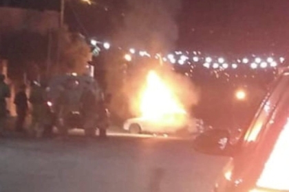 إصابتان جراء اشتعال النيران بسيارة في جنين