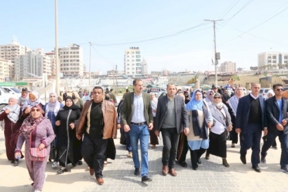 قيادة حركة فتح بساحة غزة تُشارك في مهرجان يوم الأرض