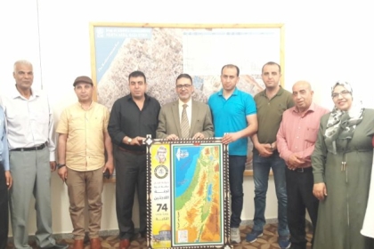 ضمن سلسلة فعاليات ذكرى النكبة 74،، مفوضية اللاجئين تزور رئيس مكتب الأونروا بمحافظة الشمال