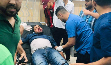 غارة على خيمة بحي الشيخ رضوان بغزة وبحرية الاحتلال تطلق قذائفها