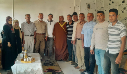 كوادر تيار الإصلاح الديمقراطي في خان يونس تجدد الوفاء للشهيد المناضل رائف شراب