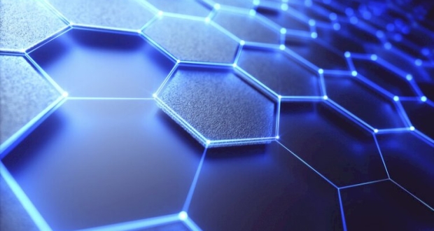 الغرافين هو مادة تسمى "مادة معجزة" تتكون من طبقة واحدة من الكربون مرتبة في قرص العسل.