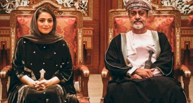 امير سلطنة عمان وزوجه 