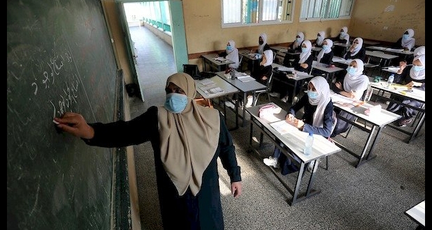 كورونا والتعليم في قطاع غزة