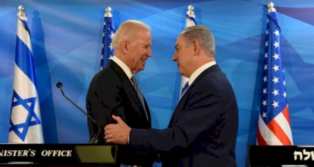 الرئيس الأمريكي بايدن مع رئيس الوزراء الاسرائيلي نتنياهو