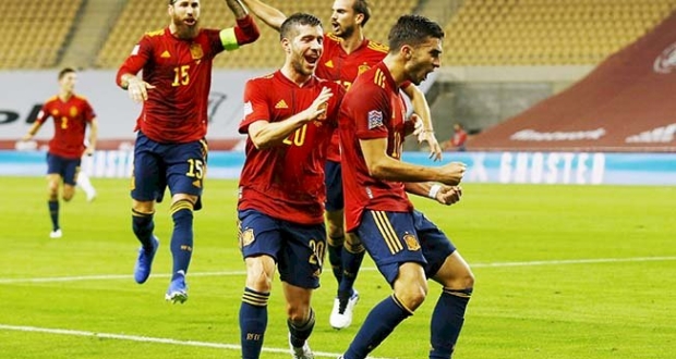 منتخب إسبانيا 6 -صفر في دوري أمم أوروبا