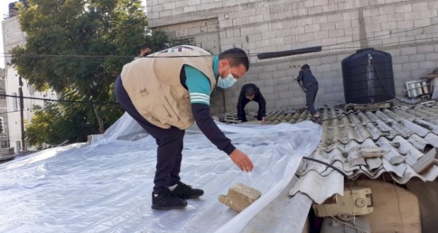  مبادرة لتغطية عدد من منازل  الأسر المتعففة في محافظة رفح