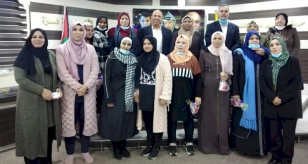 قيادة تيار الاصلاح الديمقراطي بحركة فتح في زيارة تفقدية لمجلس المرأة ساحة غزة