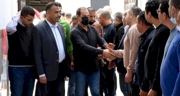 إستقبال محافظة غزة للقيادي في تيار الاصلاح الديمقراطي ماهر مقداد 