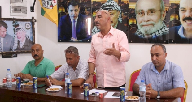 غزة:أحمد ابو العطا محافظ غزة أثناء محاضرة مجلس العمال