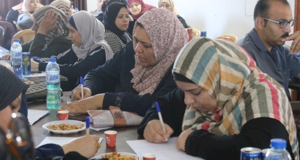 غزة:ورشة عمل داخل محافظة غزة