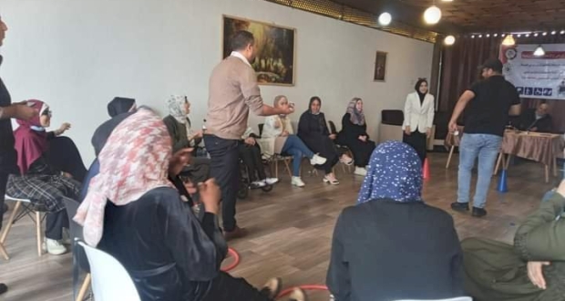 غزة:اياد الدريملي أمين سر مفوضية الإعلام اثناء برنامج أندية المناصرة الرقمية